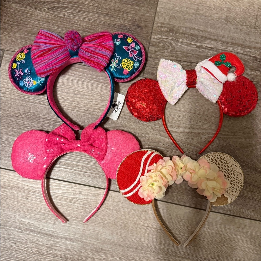 Colorful Disney-Inspired Headbands - lot of 4